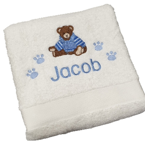 Sheridan Bronte Bear Personalised Bath Towel Baby Express