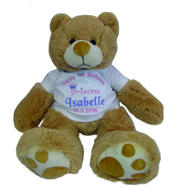 baby's first teddy bear personalised