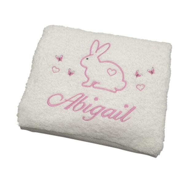Personalised Bath Towel - little bunny Thumbnail