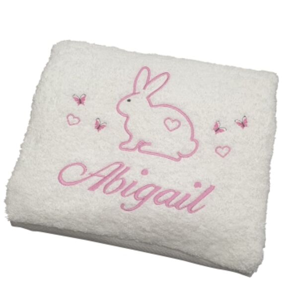 Sheridan Personalised Bath Towel - little bunny Thumbnail