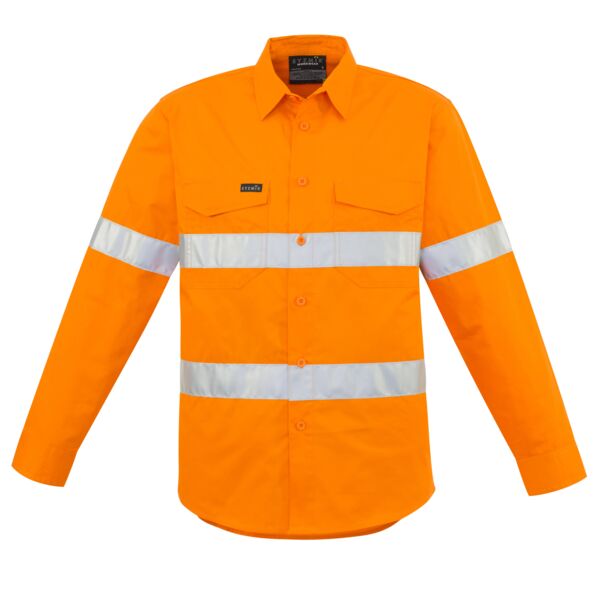 Mens Hi Vis Hoop Taped Long Sleeve Shirt Thumbnail