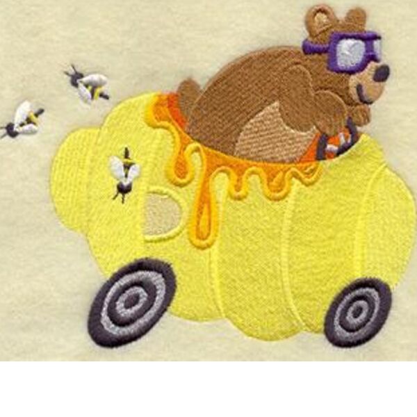 My Racing Teddy & Honey Bees Personalised Blanket Thumbnail