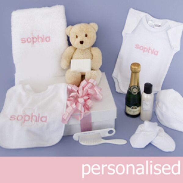 My Delux Unique Embroidered Gift Hamper includes 30cm Teddy Thumbnail