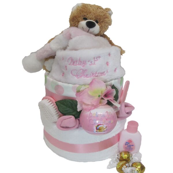 Baby's First Christmas Nappy Cake Thumbnail