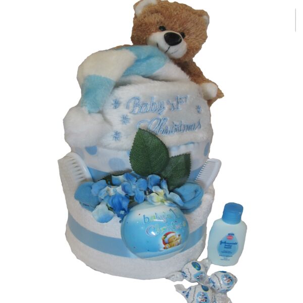 Baby's First Christmas Nappy Cake Thumbnail