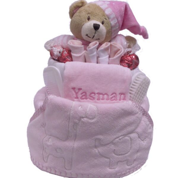 Personalised Delux Gift nappy cake Thumbnail
