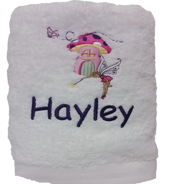 Fairy Personalised Bath Towel Thumbnail