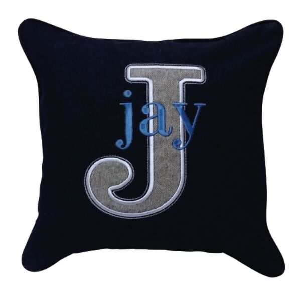 Personalised Denim cushion Thumbnail