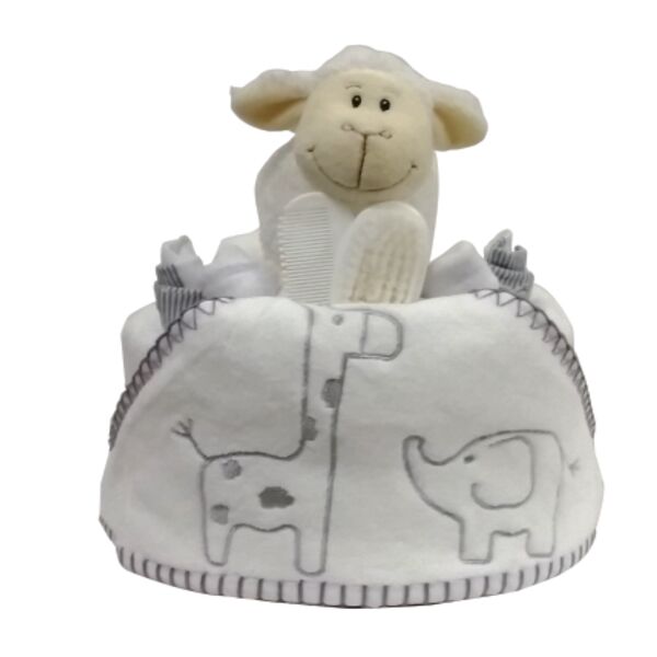 Little Safari Hooded towel nappy cake Thumbnail
