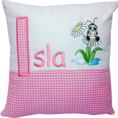 Personalised little ladybug cushion Thumbnail