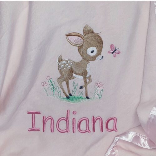 My Little Deer Personalised Blanket Thumbnail