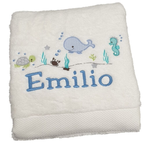 Sheridan Personalised Bath Towel - little sea Thumbnail
