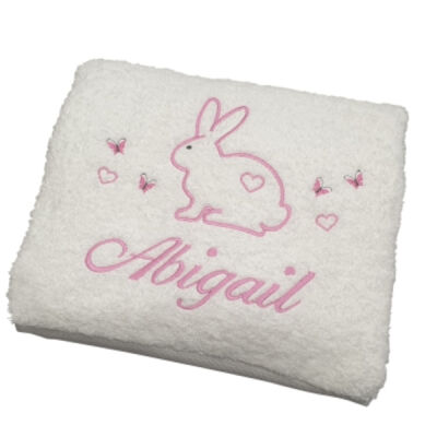 Personalised Bath Towel - little bunny Thumbnail