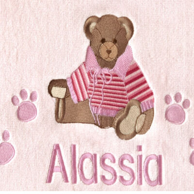 Bronte Bear Personalised Blanket Thumbnail
