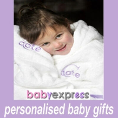 Baby's Personalised Bath Towel,Hand Towel,Washer & Bodysuit Gift Box Thumbnail