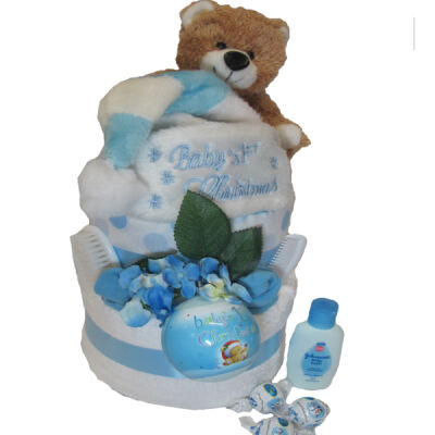 Baby's First Christmas Nappy Cake Thumbnail