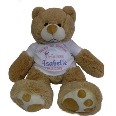 Personalised Princess First Birthday Teddy Bear  Thumbnail