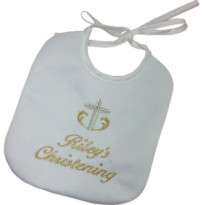 Christening bib - Personalised Thumbnail