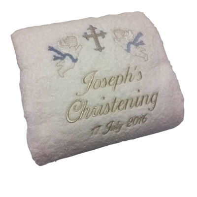 Sweet Angel Christening towel Thumbnail