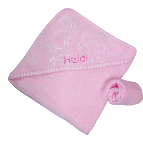 Personalised baby hooded towel - Safari Thumbnail